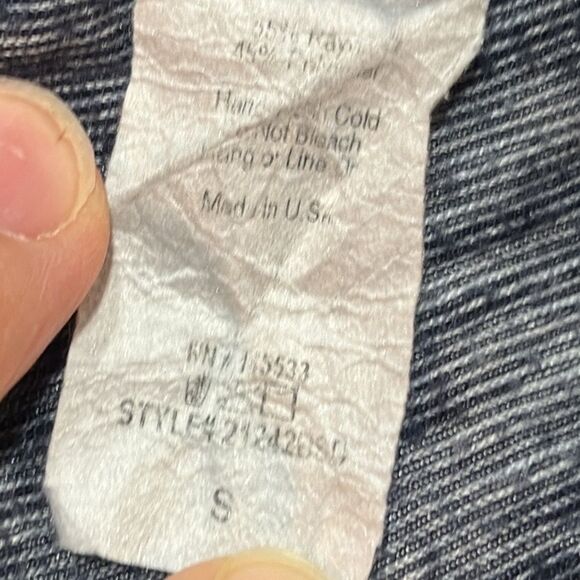 Anthropologie W5 | Women’s Boho Beaded Sleeveless Navy Tank Top Shirt Size S - Picture 15 of 16